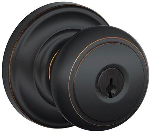 image:imageSCHLAGE Andover Passage Knob Andover Rose Satin Nickel 28 x 28 x 24 inches FA10AND619F10AND619ANDAged Bronze