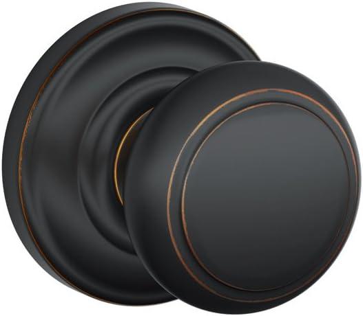 image:imageSCHLAGE Andover Passage Knob Andover Rose Satin Nickel 28 x 28 x 24 inches FA10AND619F10AND619ANDAged Bronze