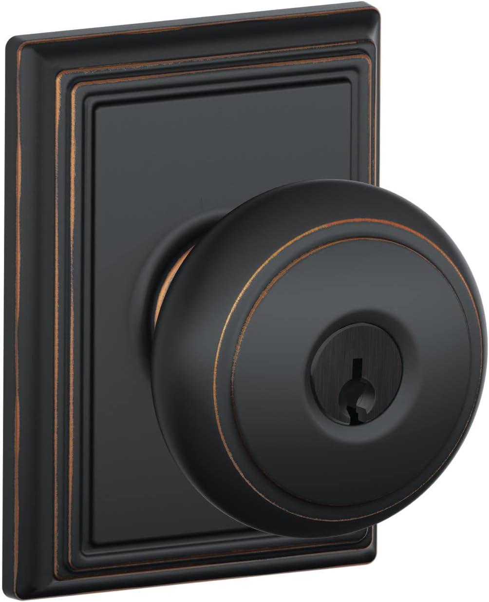 image:imageSCHLAGE Andover Passage Knob Andover Rose Satin Nickel 28 x 28 x 24 inches FA10AND619F10AND619ANDAged Bronze