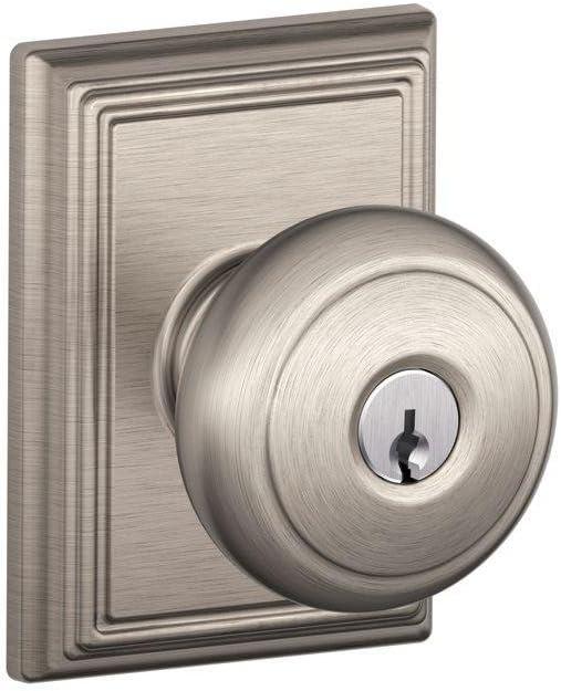 image:imageSCHLAGE Andover Passage Knob Andover Rose Satin Nickel 28 x 28 x 24 inches FA10AND619F10AND619ANDSatin Nickel