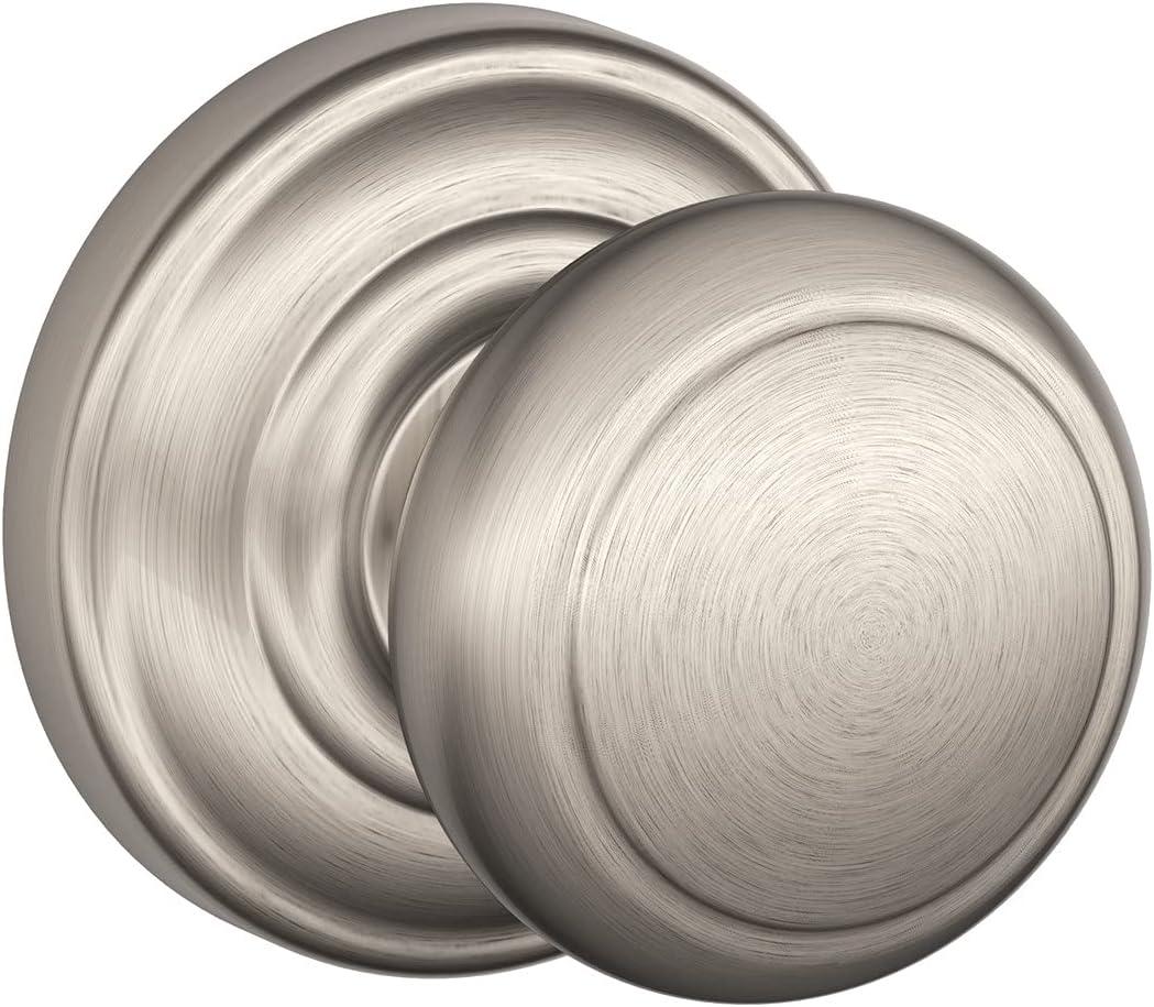 image:imageSCHLAGE Andover Passage Knob Andover Rose Satin Nickel 28 x 28 x 24 inches FA10AND619F10AND619ANDSatin Nickel