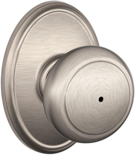 image:imageSCHLAGE Andover Passage Knob Andover Rose Satin Nickel 28 x 28 x 24 inches FA10AND619F10AND619ANDSatin Nickel