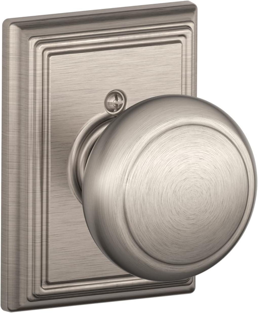 image:imageSCHLAGE Andover Passage Knob Andover Rose Satin Nickel 28 x 28 x 24 inches FA10AND619F10AND619ANDSatin Nickel