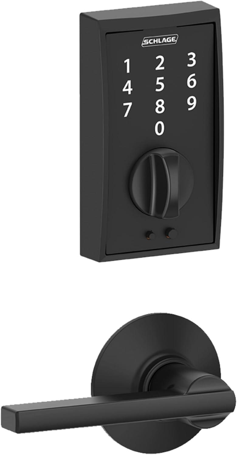 image:imageSCHLAGE BE375 CEN 622 Touch Keyless Touchscreen Electronic Deadbolt Lock Matte Black