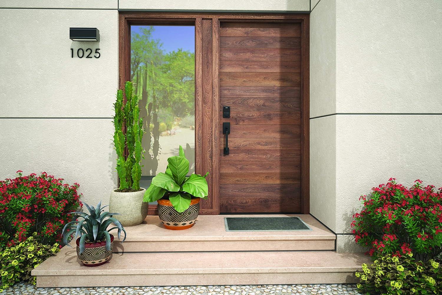 image:imageSCHLAGE BE469ZP CAM 622 Connect Smart Deadbolt with alarm with Camelot Trim in Matte Black ZWave Plus enabledMatte Black