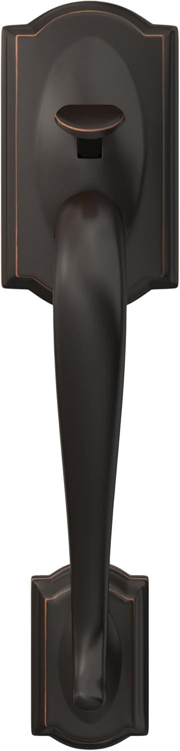 image:imageSCHLAGE FE285 622 Acc CAM LH Lower Half Handleset Camelot Interior Trim Matte BlackAged Bronze