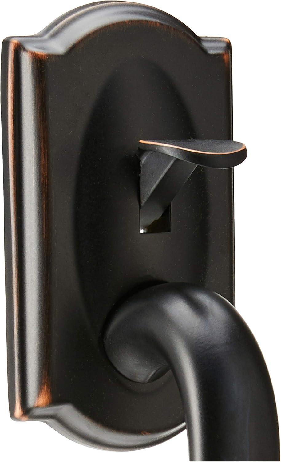 image:imageSCHLAGE FE285 622 Acc CAM LH Lower Half Handleset Camelot Interior Trim Matte BlackAged Bronze