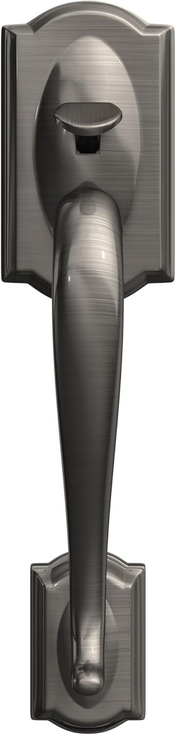 image:imageSCHLAGE FE285 622 Acc CAM LH Lower Half Handleset Camelot Interior Trim Matte BlackAntique Pewter