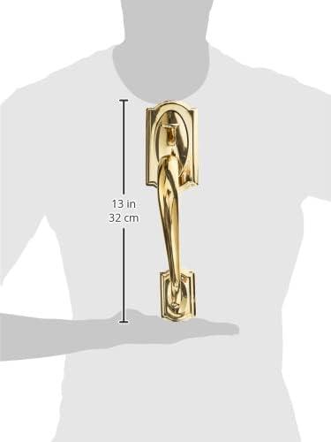image:imageSCHLAGE FE285 622 Acc CAM LH Lower Half Handleset Camelot Interior Trim Matte BlackBright Brass