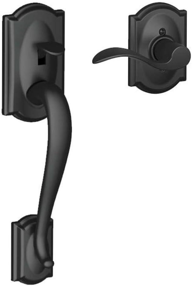 image:imageSCHLAGE FE285 622 Acc CAM LH Lower Half Handleset Camelot Interior Trim Matte BlackMatte Black