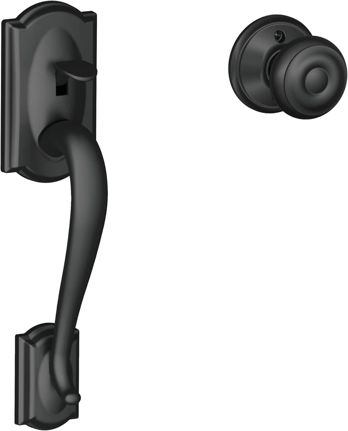 image:imageSCHLAGE FE285 622 Acc CAM LH Lower Half Handleset Camelot Interior Trim Matte BlackMatte Black
