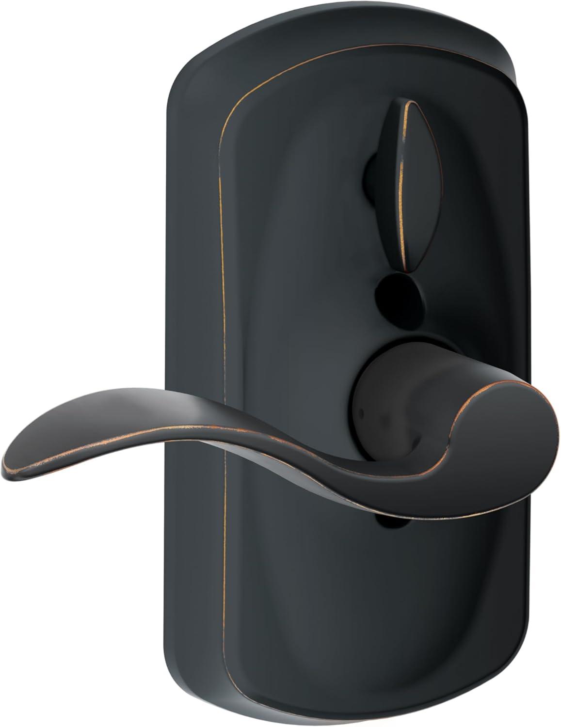 image:imageSCHLAGE FE595 CAM 619 ACC Camelot Keypad Entry with FlexLock and Accent Levers Satin NickelAged Bronze