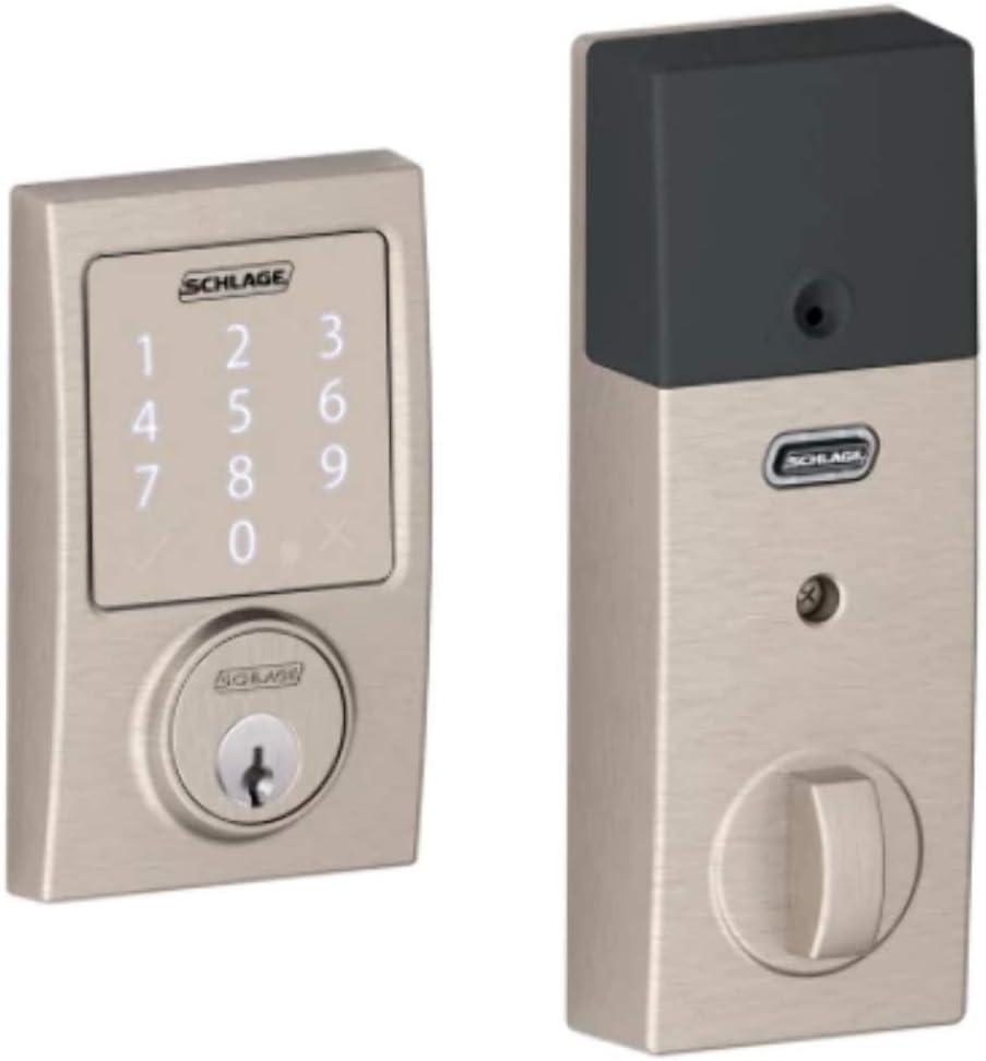 image:imageSCHLAGE Sense Smart Deadbolt With Century Trim Matte Black