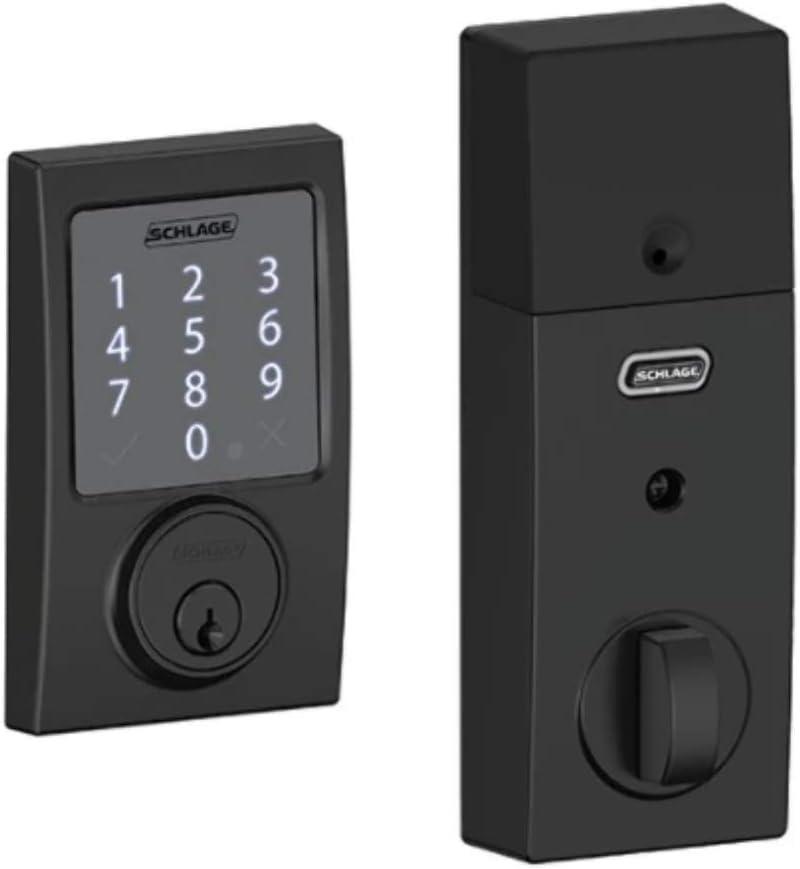 image:imageSCHLAGE Sense Smart Deadbolt With Century Trim Matte Black