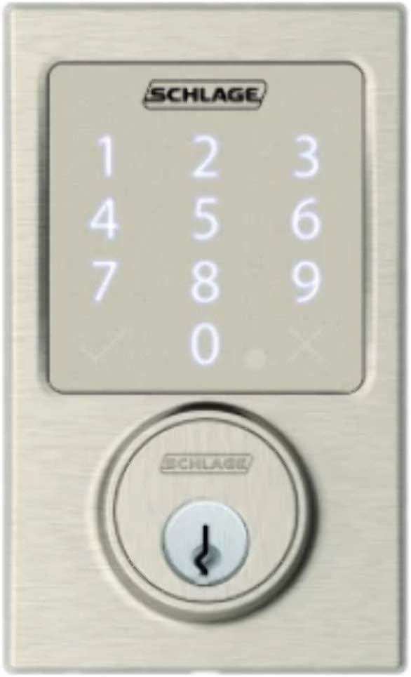 image:imageSCHLAGE Sense Smart Deadbolt With Century Trim Matte Black