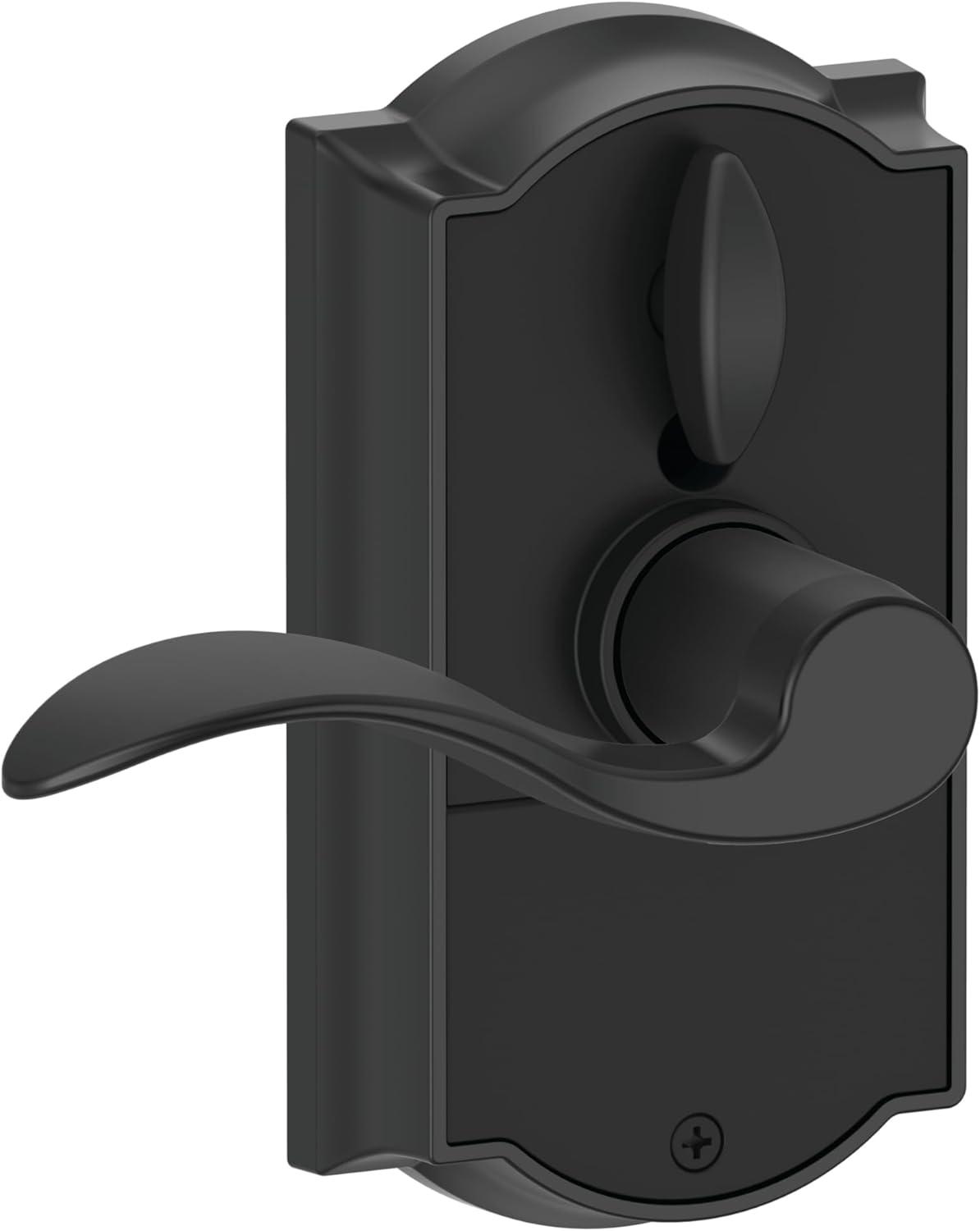 image:imageSCHLAGE Touch Camelot Lock with Accent Lever Matte Black FE695 CAM 622 ACCPack of 6