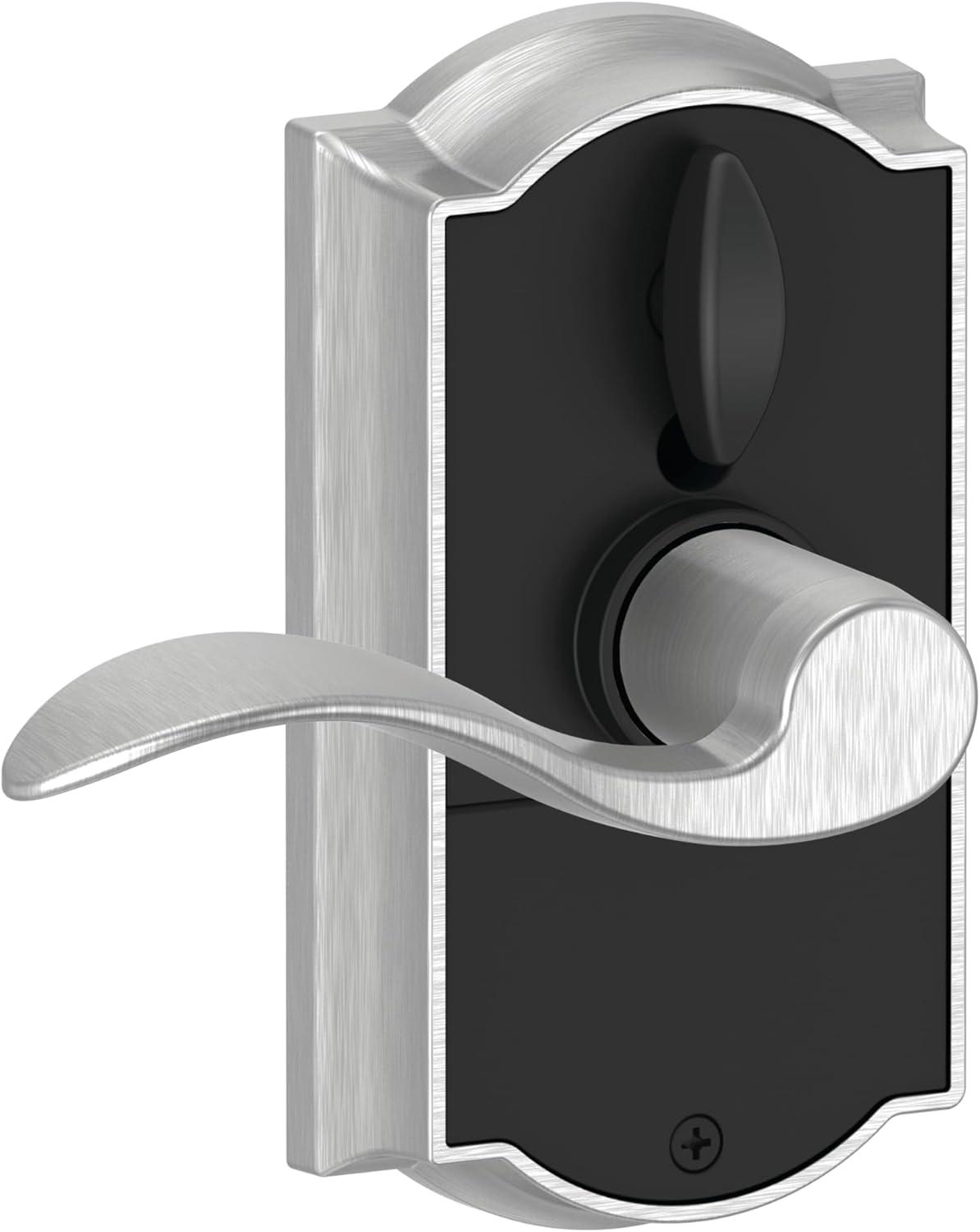 image:imageSCHLAGE Touch Camelot Lock with Accent Lever Satin Chrome FE695 CAM 626 ACCPack of 1