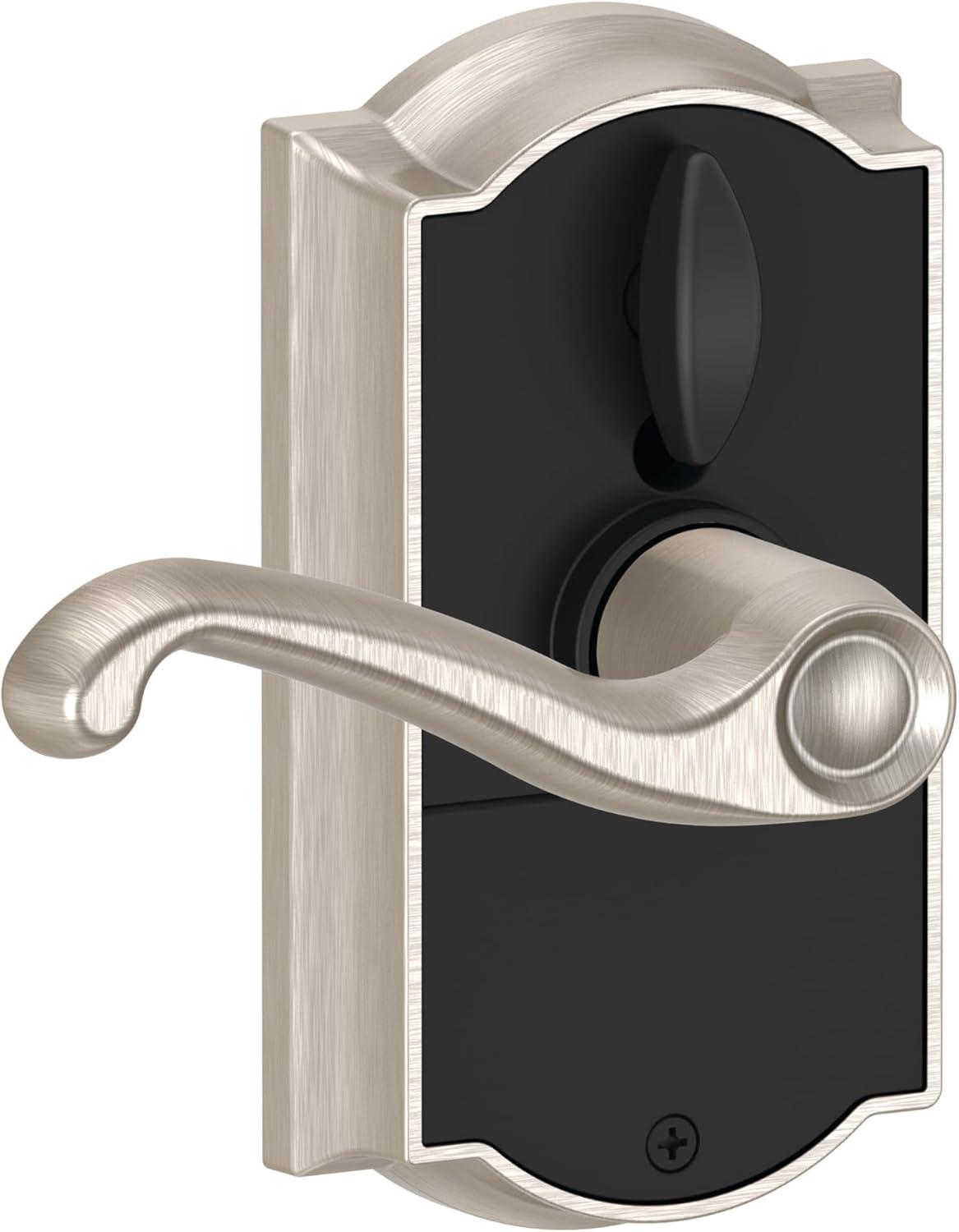 image:imageSCHLAGE Touch Camelot Lock with Flair Lever Satin Nickel FE695 CAM 619 FLAPack of 1