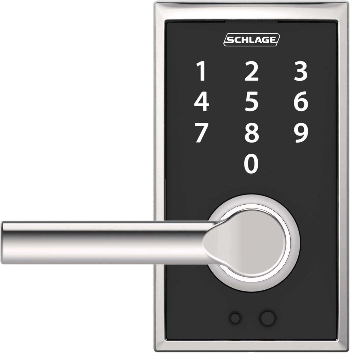 image:imageSCHLAGE Touch Century Lock with Broadway Lever Bright Chrome FE695 CEN 625 BRWPack of 1