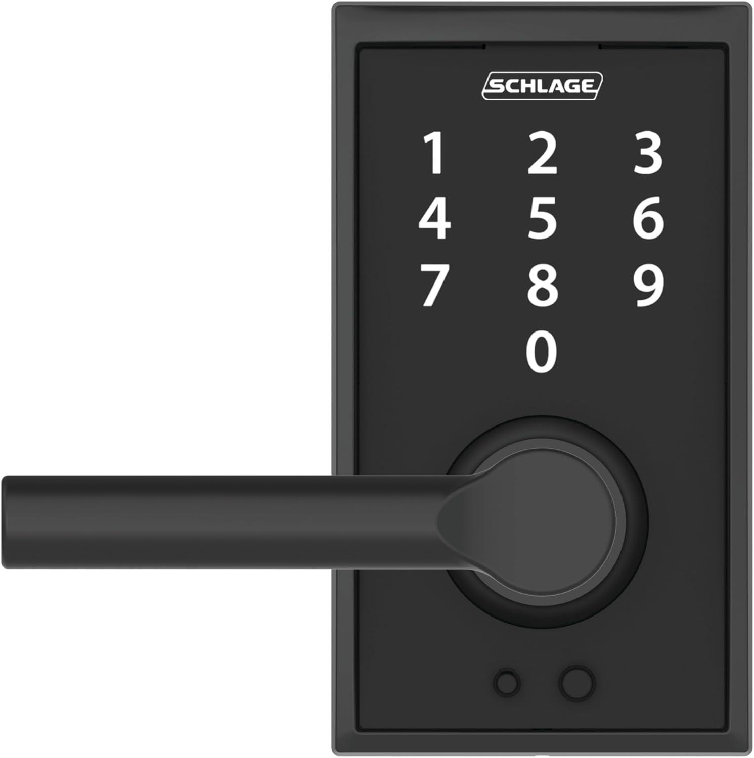 image:imageSCHLAGE Touch Century Lock with Broadway Lever Matte Black FE695 CEN 622 BRWPack of 1