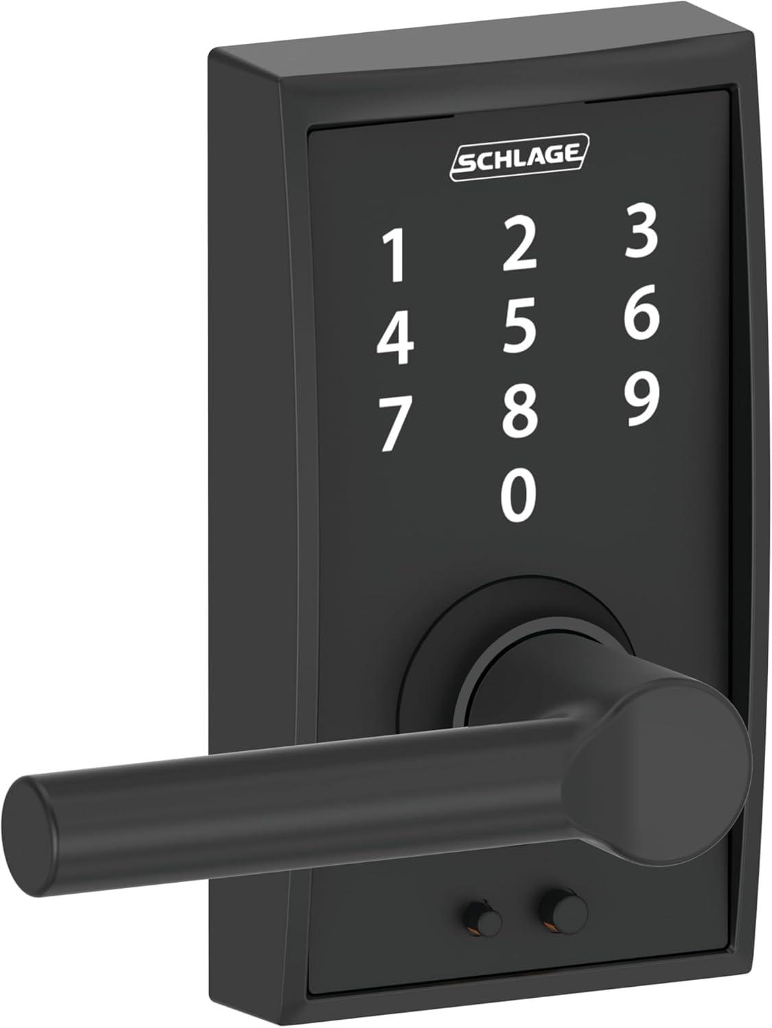 image:imageSCHLAGE Touch Century Lock with Broadway Lever Matte Black FE695 CEN 622 BRWPack of 1