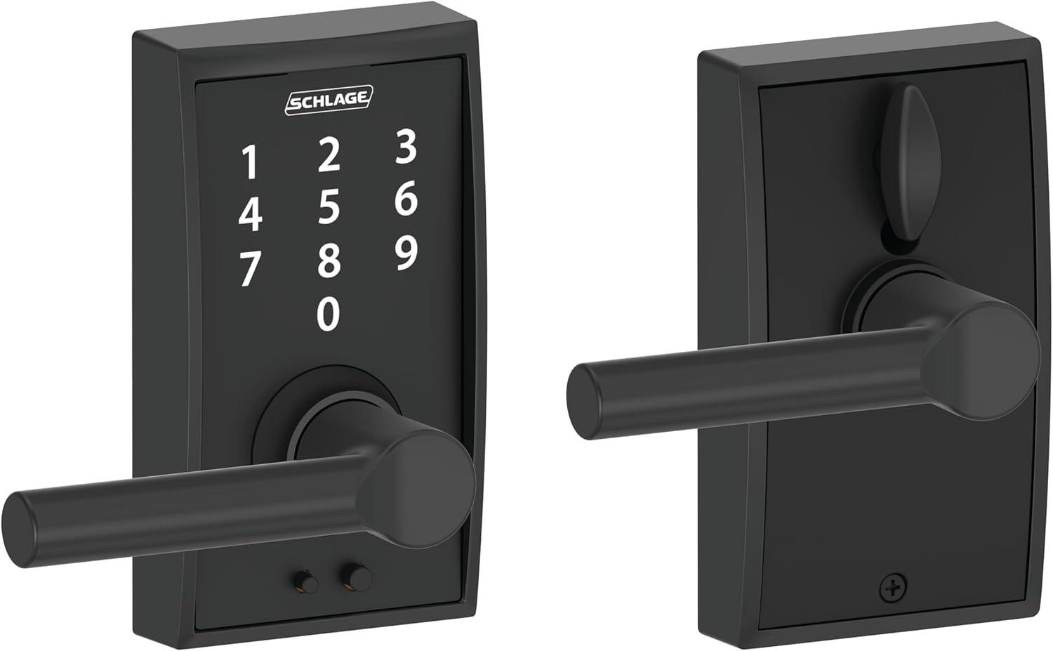 image:imageSCHLAGE Touch Century Lock with Broadway Lever Matte Black FE695 CEN 622 BRWPack of 6
