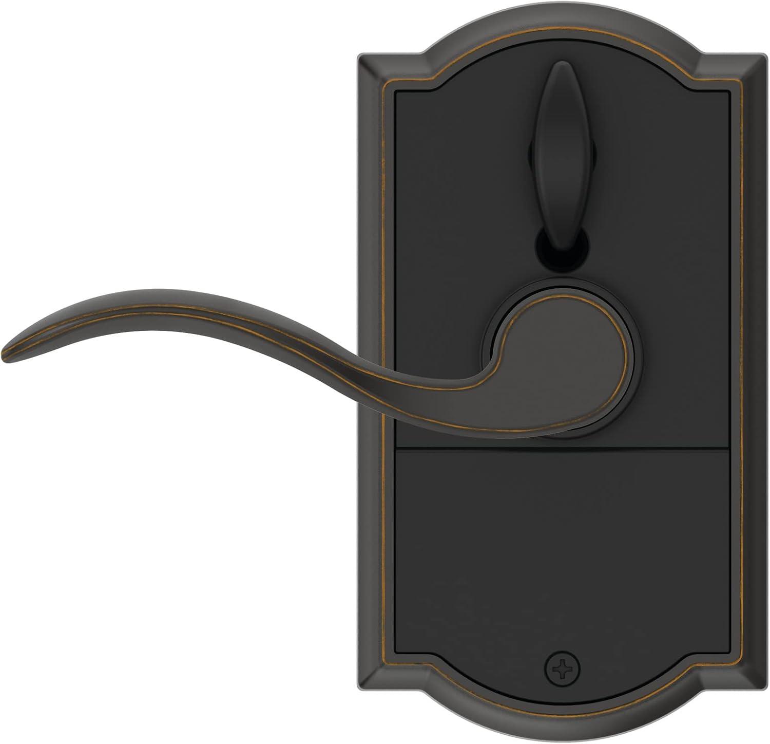 image:imageSCHLAGE Touch Century Lock with Broadway Lever Satin Nickel FE695 CEN 619 BRWAged Bronze