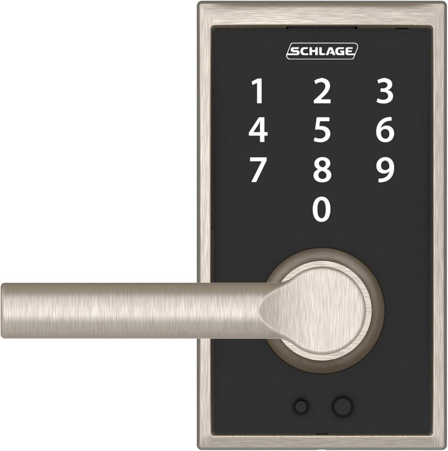 image:imageSCHLAGE Touch Century Lock with Broadway Lever Satin Nickel FE695 CEN 619 BRWSatin Nickel