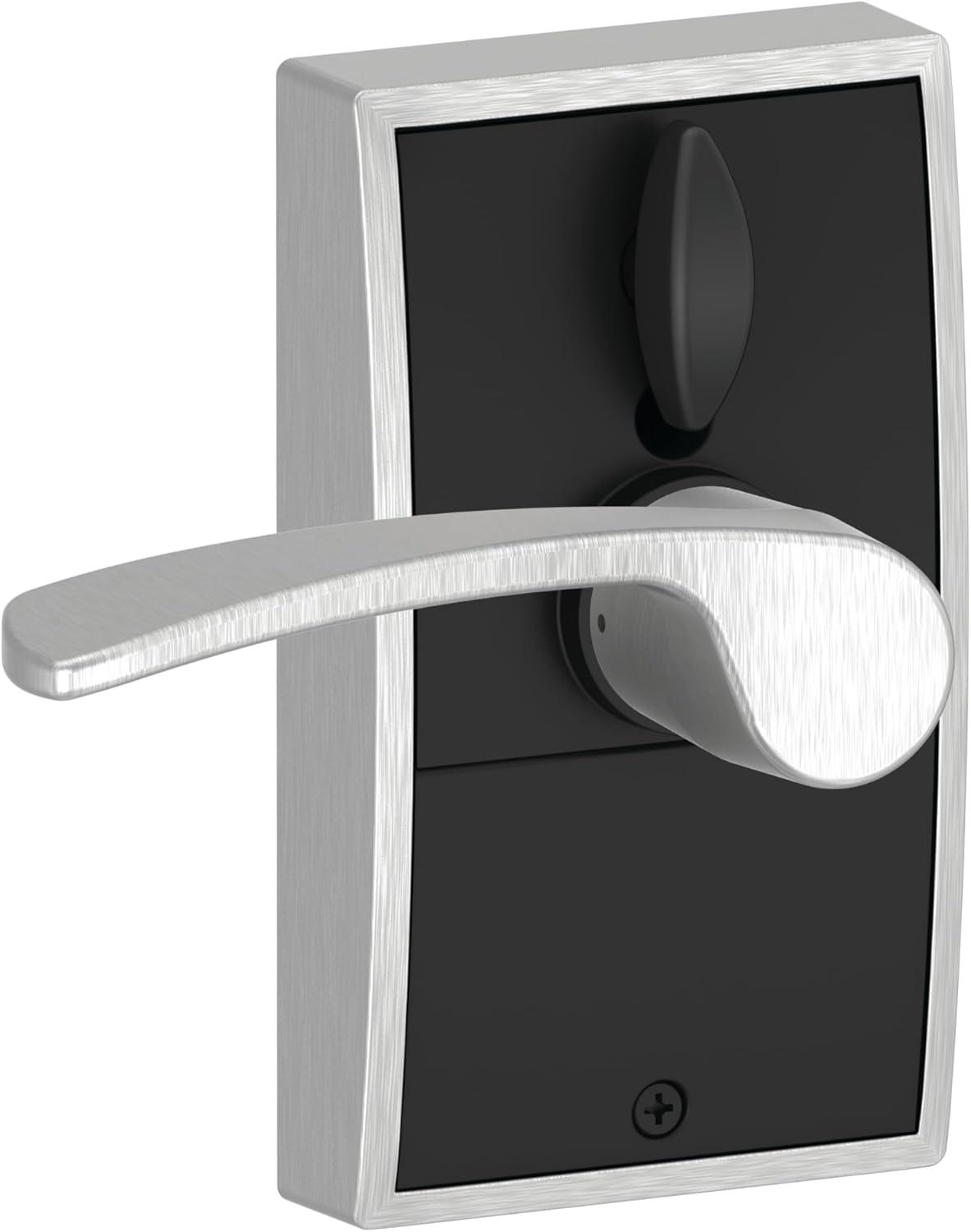 image:imageSCHLAGE Touch Century Lock with Merano Lever Satin Chrome FE695 CEN 626 MER