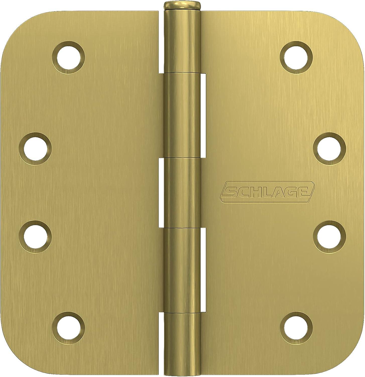 image:imageSchlage 35 Door Hinge with Square Corner in Satin Brass 3PackSatin Brass