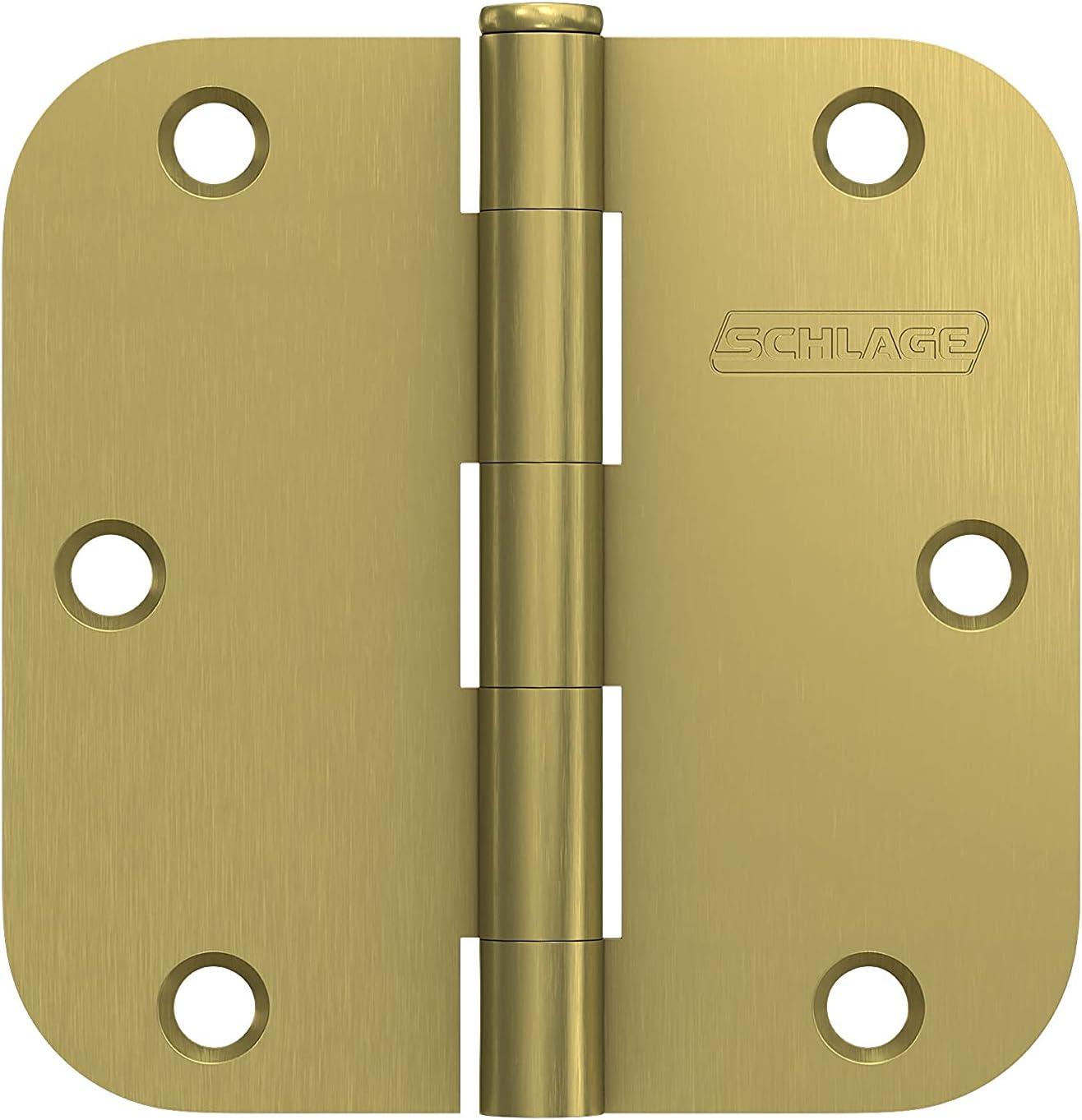 image:imageSchlage 35 Door Hinge with Square Corner in Satin Brass 3PackSatin Brass