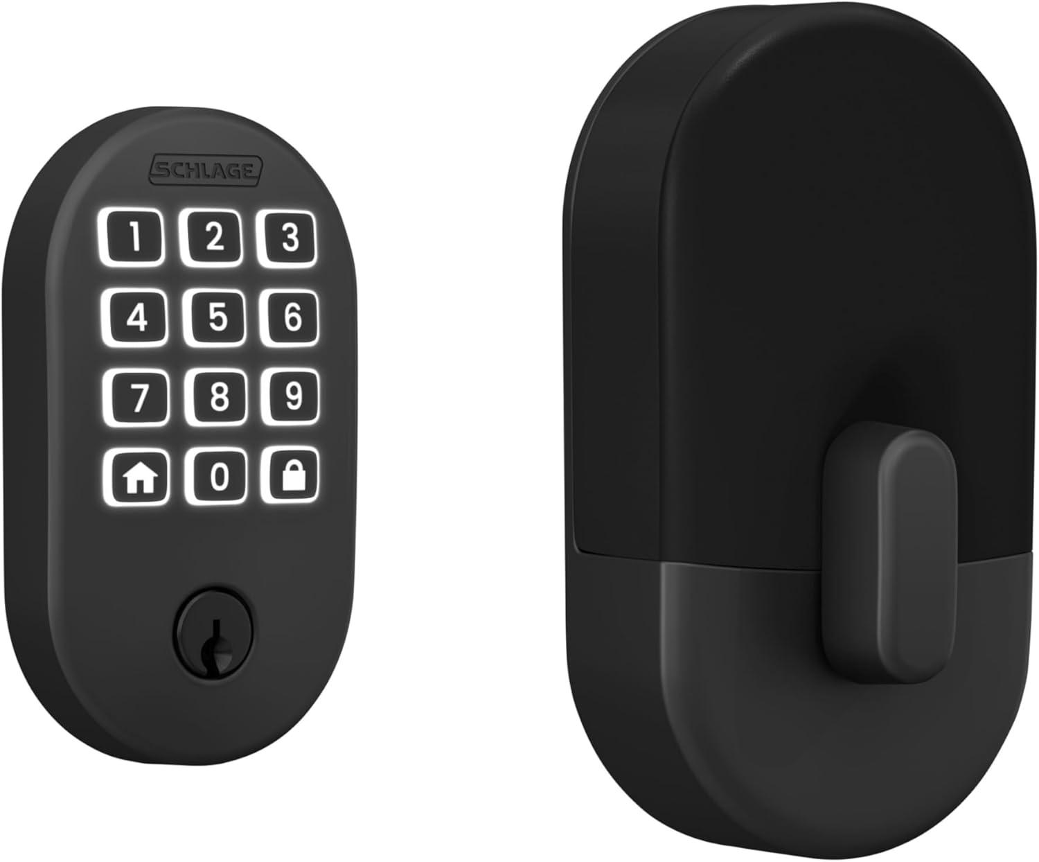 image:imageSchlage Arrive WiFi Deadbolt Smart Lock Keyless Entry Door Lock with Century Trim Matte Black Compatible with Alexa and Google BE459WB CEN 622Matte Black