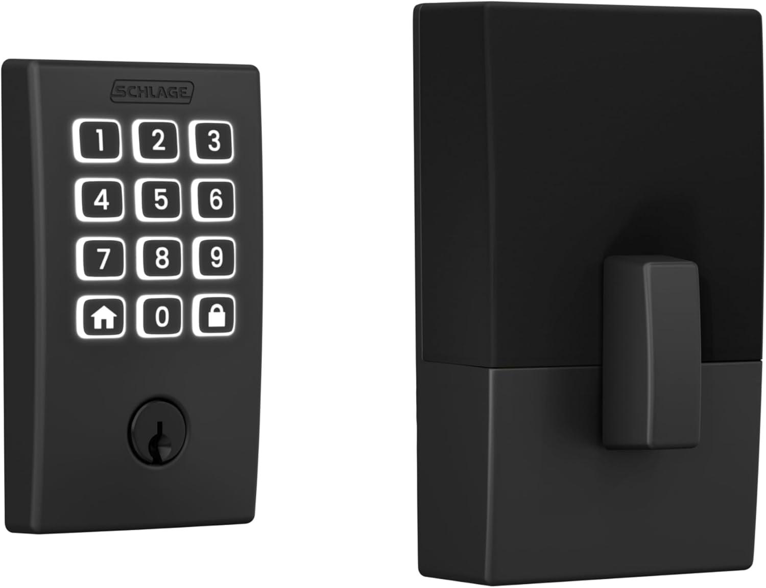 image:imageSchlage Arrive WiFi Deadbolt Smart Lock Keyless Entry Door Lock with Century Trim Matte Black Compatible with Alexa and Google BE459WB CEN 622Matte Black
