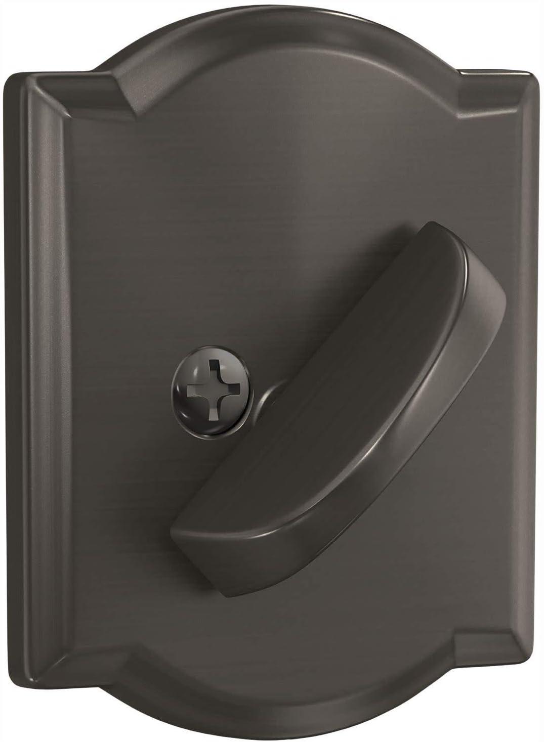image:imageSchlage B60 N CAM 716 Deadbolt with Camelot Trim Keyed 1 Side Highest Residential Security Aged Bronze