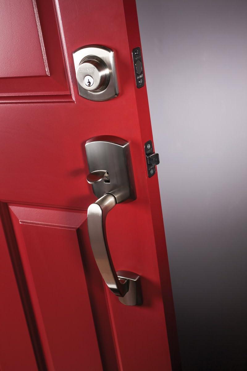 image:imageSchlage B60 N GRW 716 Deadbolt with Greenwich Trim Keyed 1 Side Highest Residential Security Aged Bronze