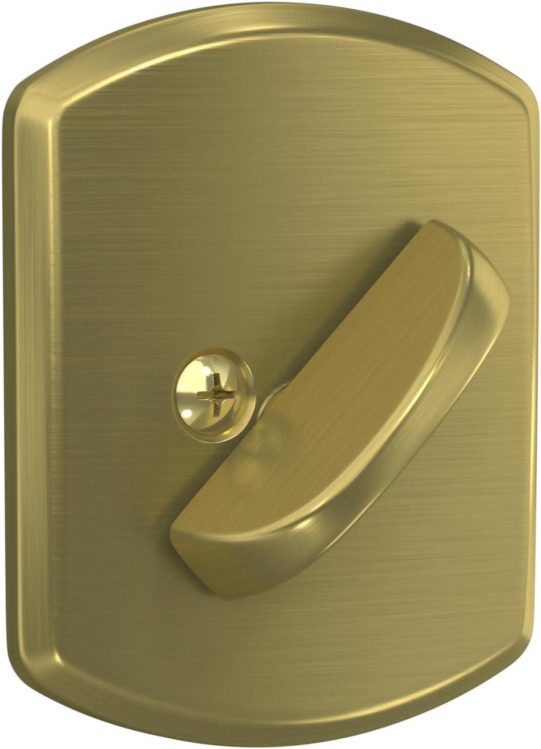 image:imageSchlage B60 N GRW 716 Deadbolt with Greenwich Trim Keyed 1 Side Highest Residential Security Aged Bronze
