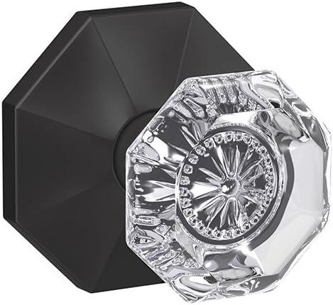 image:imageSchlage Custom FC21 ALX 716 CAM Alexandria Glass Knob with Camelot Trim HallCloset and BedBath Lock Aged BronzeMatte Black