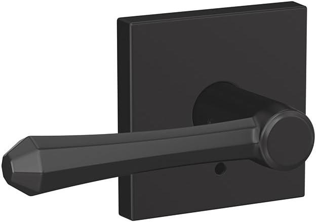 image:imageSchlage Custom FC21 DMP 619 RWD Dempsey Lever with Rosewood Trim HallCloset and BedBath Lock Satin NickelMatte Black