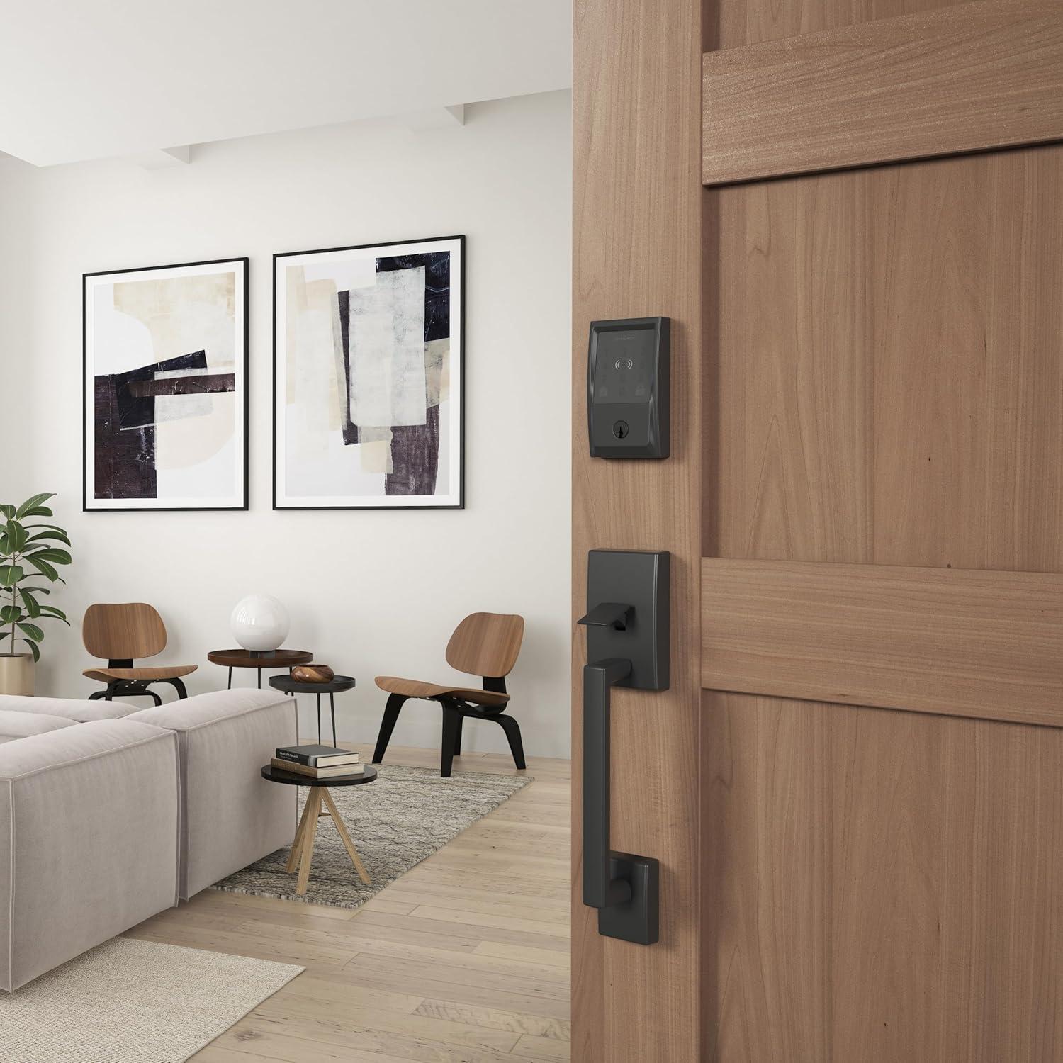 image:imageSchlage Encode Plus Smart WiFi Lock for Front Door Keyless Entry Deadbolt Unlock with Apple Watch Builtin WiFi and App Control Easy Install Alexa amp Apple HomeKit Compatible Aged BronzeMatte Black