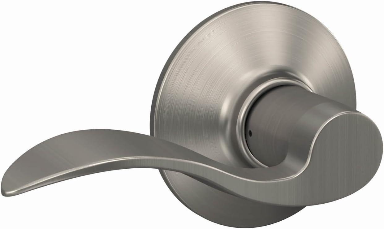 image:imageSchlage F10 ACC 619 Accent Door Lever Hall amp Closet Passage Lock Satin NickelPassage
