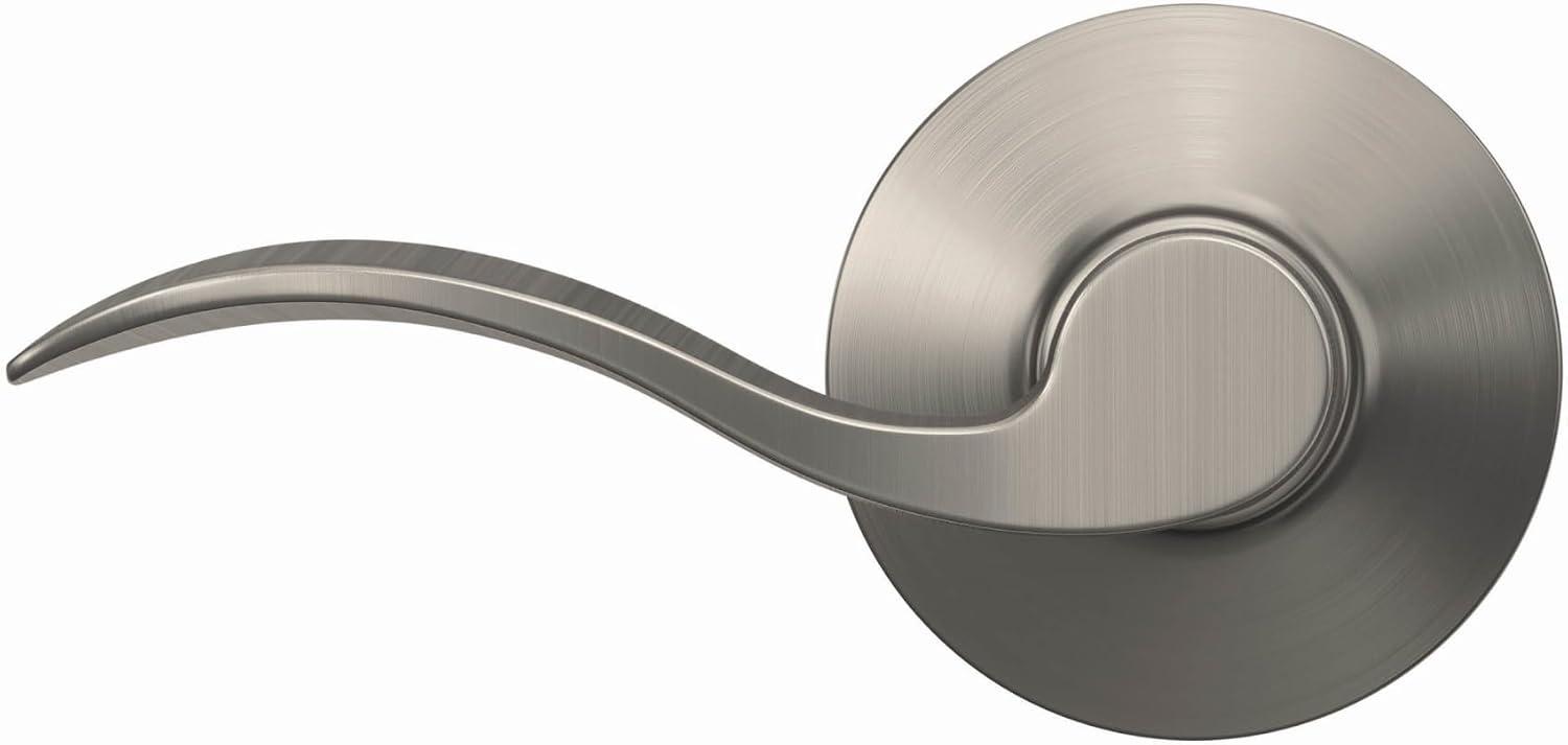 image:imageSchlage F10 ACC 619 Accent Door Lever Hall amp Closet Passage Lock Satin NickelPassage