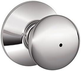 image:imageSchlage F10 PLY 620 CAM Camelot Collection Plymouth Passage Knob Antique PewterBright Chrome