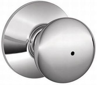 image:imageSchlage F10 PLY 620 CAM Camelot Collection Plymouth Passage Knob Antique PewterBright Chrome
