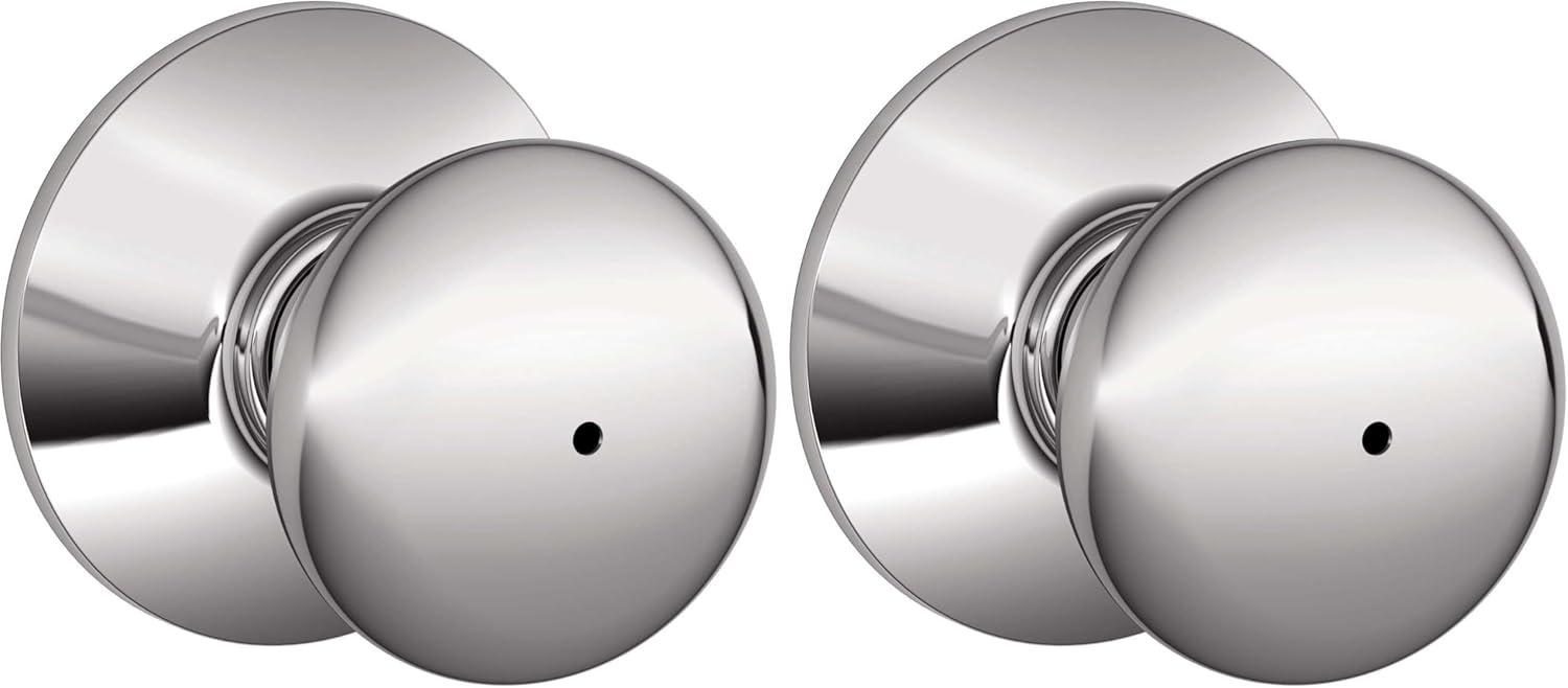 image:imageSchlage F10 PLY 620 CAM Camelot Collection Plymouth Passage Knob Antique PewterBright Chrome
