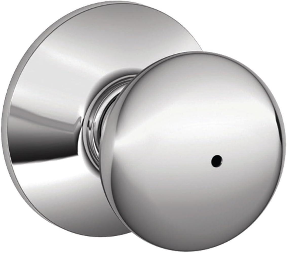 image:imageSchlage F10 PLY 620 CAM Camelot Collection Plymouth Passage Knob Antique PewterBright Chrome