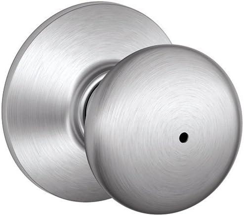 image:imageSchlage F10 PLY 620 CAM Camelot Collection Plymouth Passage Knob Antique PewterSatin Chrome