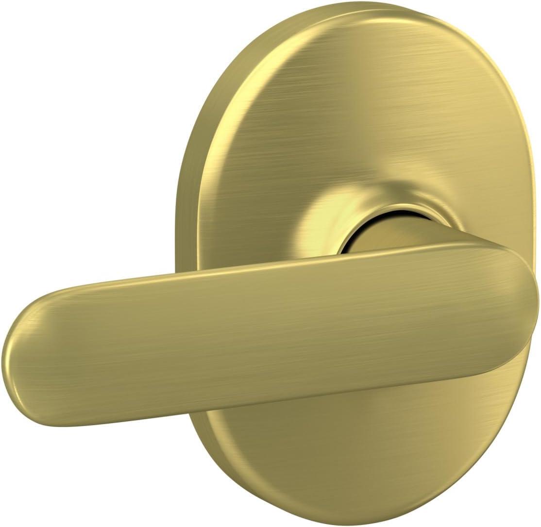 image:imageSchlage F40 DAV 622 RMN Davlin Door Lever with Remsen Trim Bed amp Bath Privacy Lock Matte BlackSatin Brass