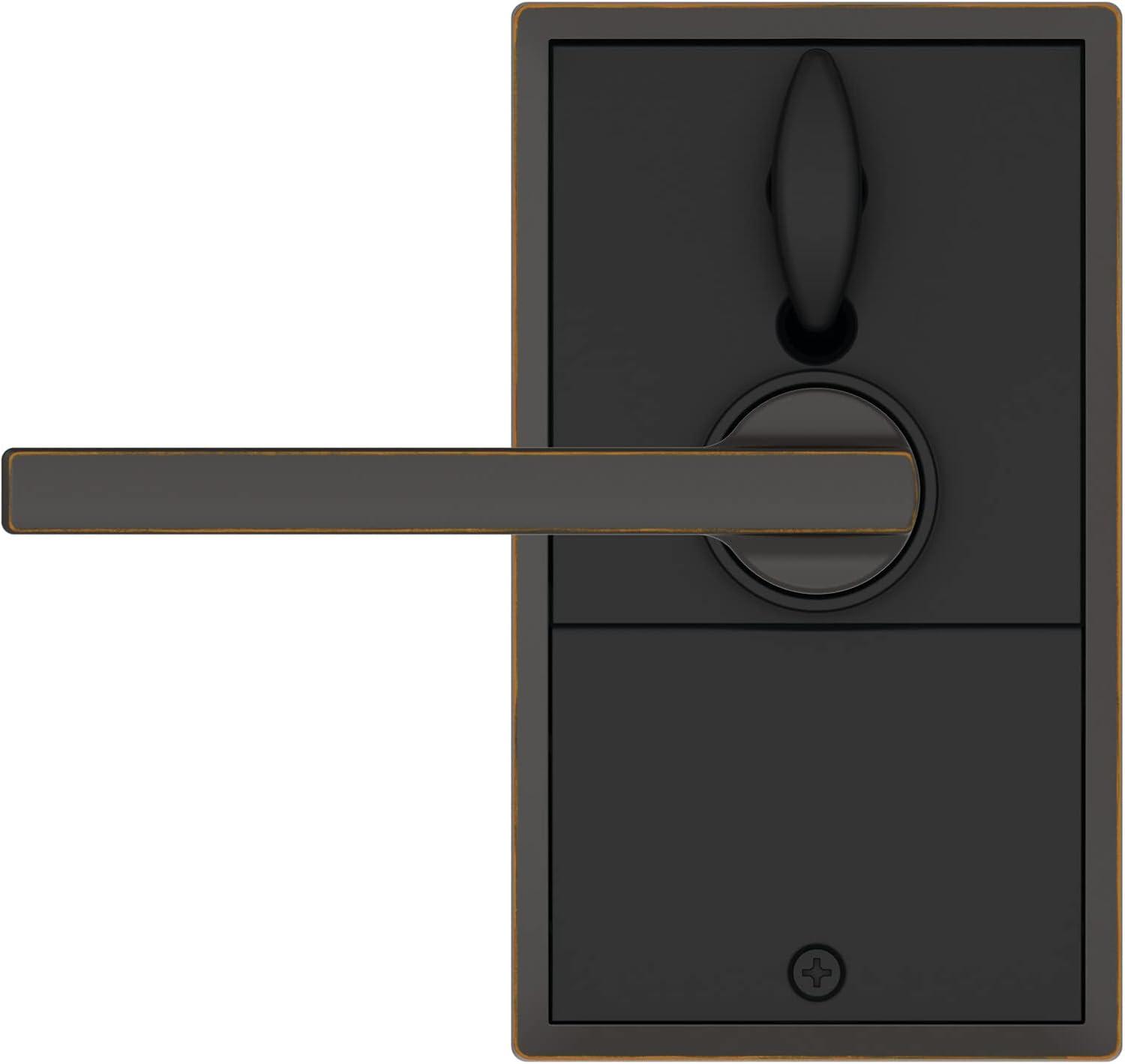 image:imageSchlage FE695 CEN 716 LAT Touch Century Lock with Latitude Lever Electronic Keyless Entry Lock Aged BronzeAged Bronze