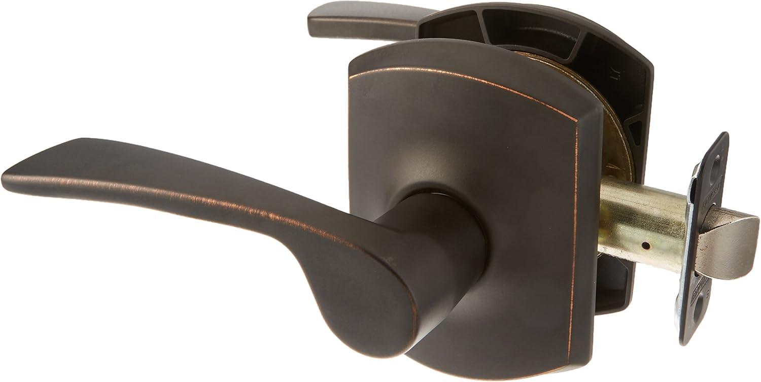 image:imageSchlage Lock Company F10MER619GRW F10 Series Merano w Greenwich Rose Passage Door Lock Satin NickelAged Bronze