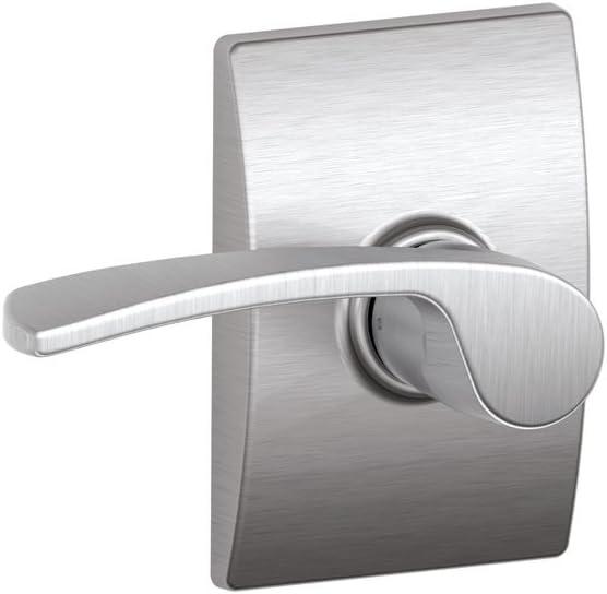 image:imageSchlage Lock Company F10MER619GRW F10 Series Merano w Greenwich Rose Passage Door Lock Satin NickelSatin Chrome